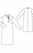 Сукня лаконічного крою з бантиком біля горловини - фото 3