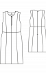 Сукня з рельєфними швами і металевою застібкою-блискавкою - фото 3