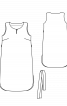 Платье-кафтан с поясом - фото 3