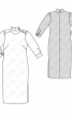 Сукня довжини міді з коміром-стойкою - фото 3