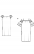 Сукня прямого крою з вирізом горловини кармен - фото 6