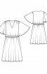 Сукня з куліскою на талії і широкими рукавами-крильцями - фото 3