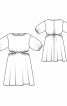 Сукня із вирізами на талії - фото 3