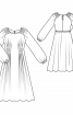 Сукня приталеного крою із защипами в складками - фото 3