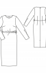 Сукня відрізна з оригінальною драпіровкою на талії - фото 3