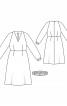 Сукня міді приталеного крою з еластичним поясом - фото 3