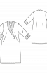 Платье приталенного кроя с фигурными выточками - фото 3