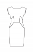 Сукня-футляр із приспущеними плечима - фото 3