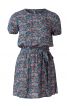 Платье простого кроя с рукавами-фонариками - фото 2