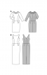 Сукня приталеного крою з оригінальним коміром - фото 4