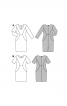 Сукня-футляр з рельєфними боковими деталями - фото 4