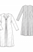 Сукня трикотажна силуету ампір з V-подібним вирізом - фото 3