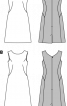 Платье миди приталенного силуэта с косыми вытачками - фото 3