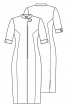 Платье приталенного кроя с застежкой на молнию - фото 3