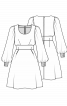 Сукня шерстяна приталеного крою - фото 3