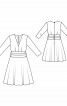 Платье отрезное с расклешенной юбкой - фото 3