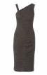 Сукня по фігурі з асиметричним вирізом горловини - фото 2