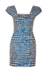Сукня міні з рельєфними швами - фото 2
