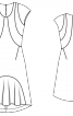 Сукня з округленими рельєфними швами - фото 3