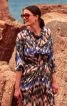 Платье широкого кроя с вырезом-качели - фото 4