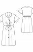 Сукня-сорочка з асиметричною застібкою - фото 3