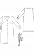 Платье-рубашка с V-образным вырезом - фото 3