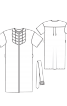 Сукня-сорочка з плетеним пластроном - фото 3