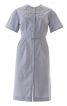 Сукня-сорочка з плетеним пластроном - фото 2