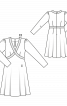 Платье атласное с декором из пайеток - фото 3