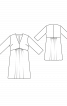 Платье свободного кроя с укороченными рукавами - фото 3