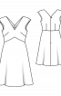 Платье с V-образными вырезами - фото 3