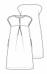 Сукня вільного крою на кокетці - фото 3