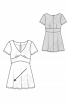 Платье силуэта ампир с короткими рукавами - фото 3