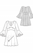 Сукня силуету ампір з воланами на рукавах - фото 3