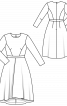 Платье отрезное с широкой юбкой - фото 3