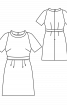 Платье твидовое с рукавами-реглан - фото 3