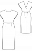 Сукня відрізна з вирізом на спинці - фото 3