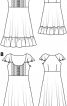 Сукня відрізна з рукавами-крильцями - фото 3