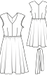 Сукня відрізна з приспущеними плечима - фото 3