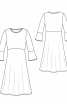Платье трикотажное с завышенной талией - фото 3