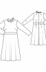 Сукня приталеного крою з коміром-стойкою - фото 3