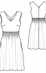 Сукня з буфами і V-подібними вирізами - фото 3