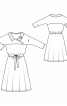Платье отрезное с отложным воротником - фото 3
