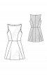 Сукня коктейльна без рукавів і з вирізом-човником - фото 3