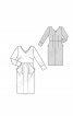 Платье приталенного кроя с отлетными карманами - фото 3