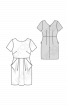 Платье приталенного силуэта с отлетными карманами - фото 3