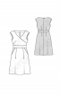 Платье с запахом и расклешенной юбкой - фото 3