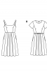 Платье с короткими рукавами и пышной юбкой - фото 7