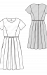Сукня з короткими рукавами і пишною спідницею - фото 3