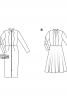 Сукня відрізна із суцільнокроєним коміром-стойкою - фото 5